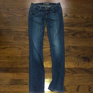 Hudson straight leg\slightly flare jeans